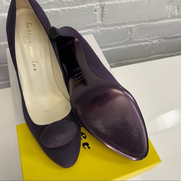 Bettyle Muller Bespoke Heels Purple Size 6.5 - Picture 5 of 5